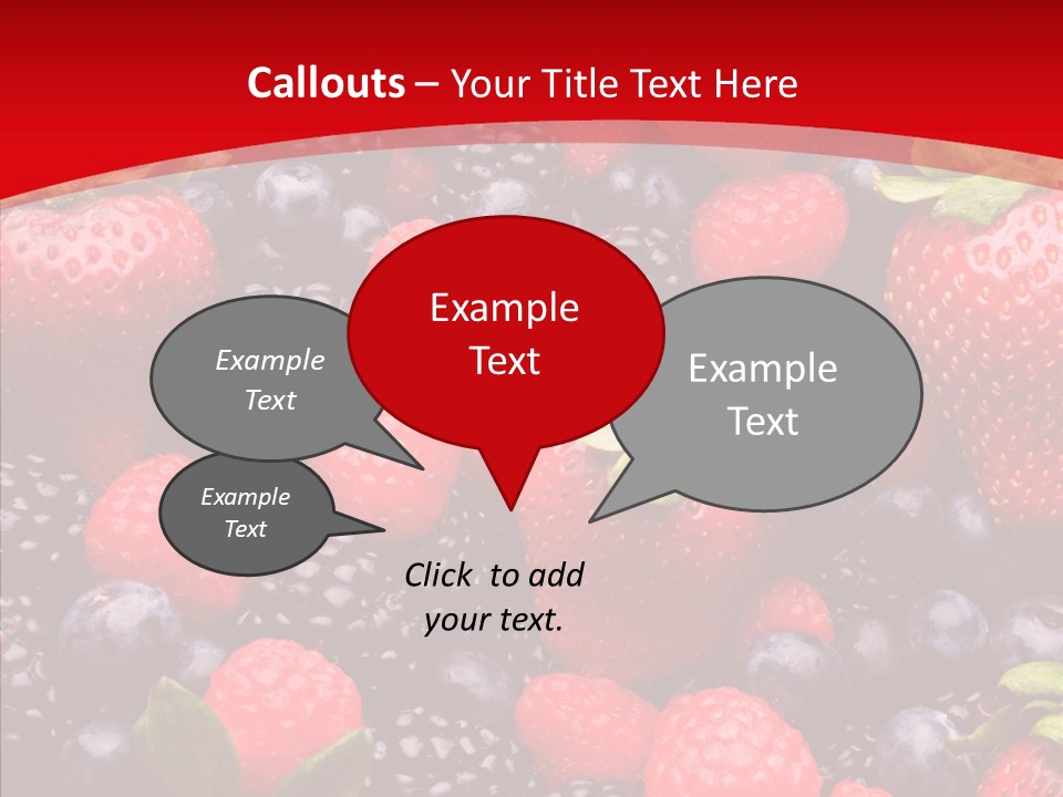 Raspberry Health Colorful PowerPoint Template