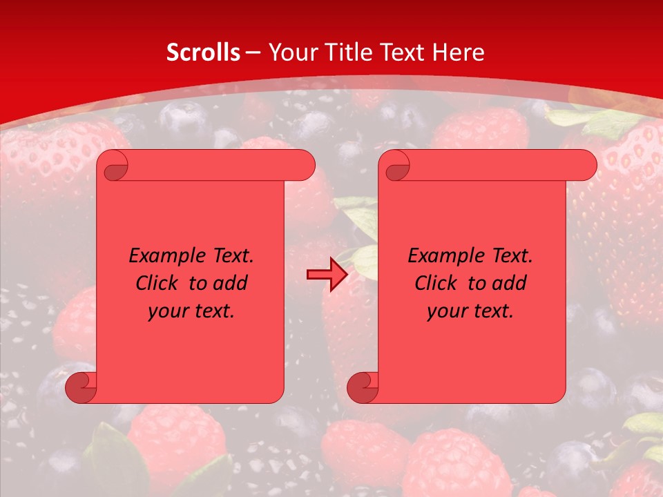 Raspberry Health Colorful PowerPoint Template