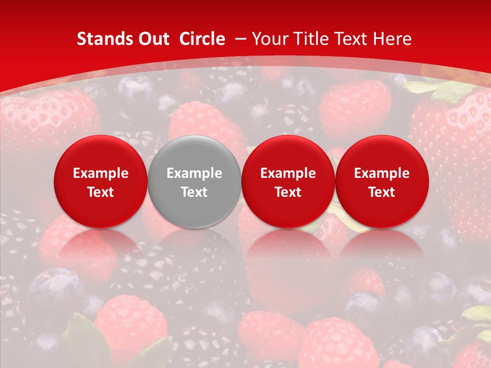 Raspberry Health Colorful PowerPoint Template