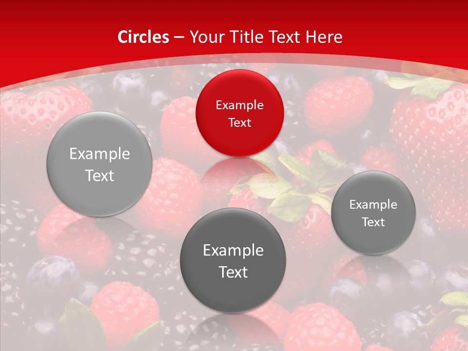 Raspberry Health Colorful PowerPoint Template