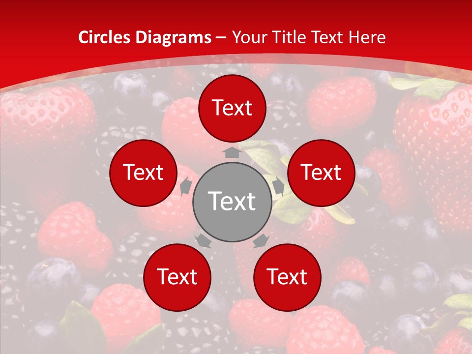 Raspberry Health Colorful PowerPoint Template