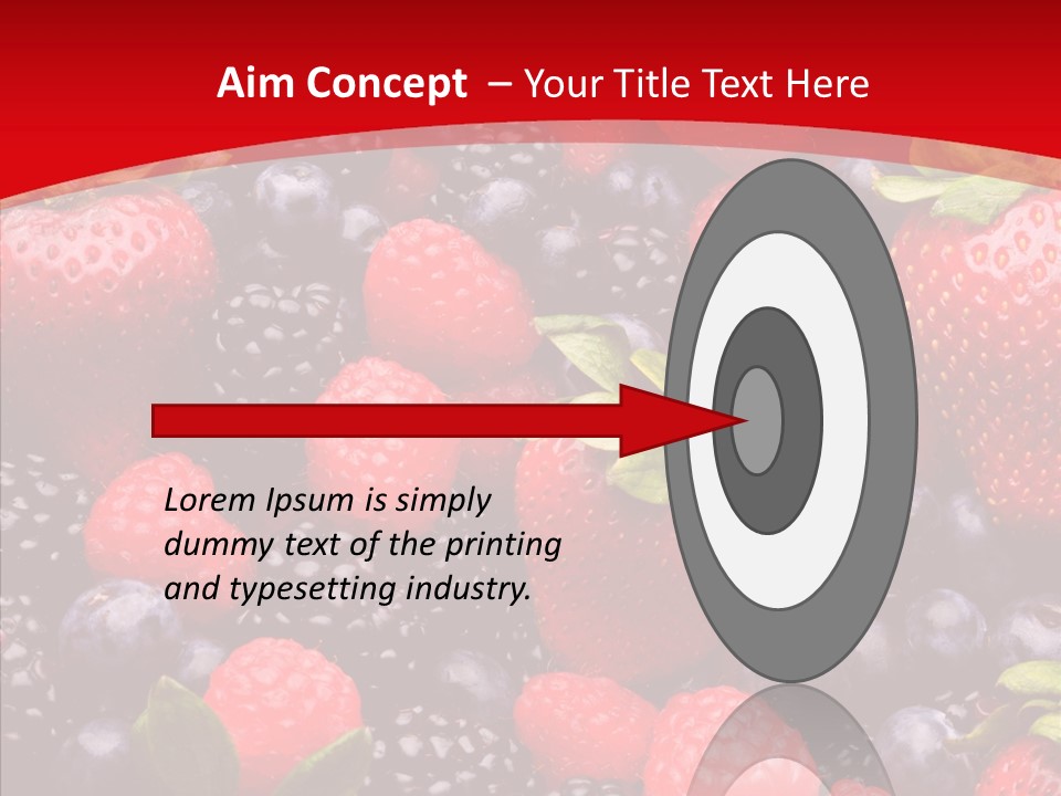 Raspberry Health Colorful PowerPoint Template