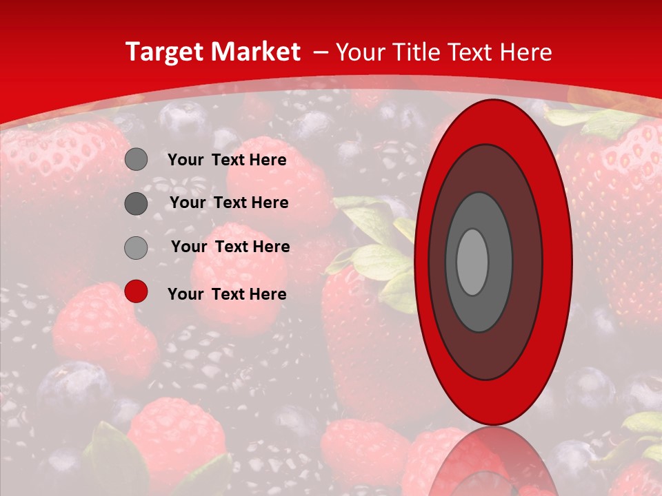 Raspberry Health Colorful PowerPoint Template