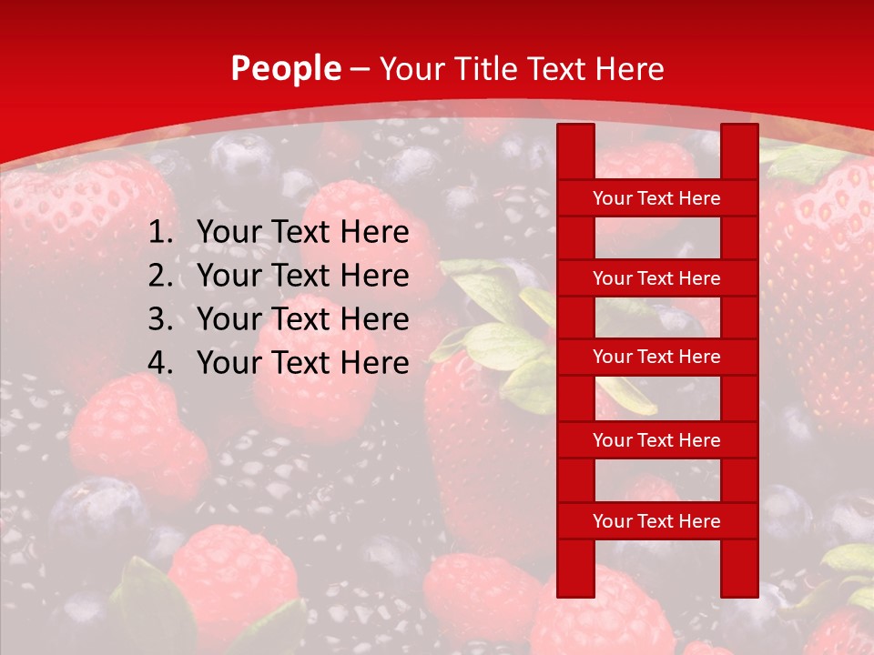Raspberry Health Colorful PowerPoint Template