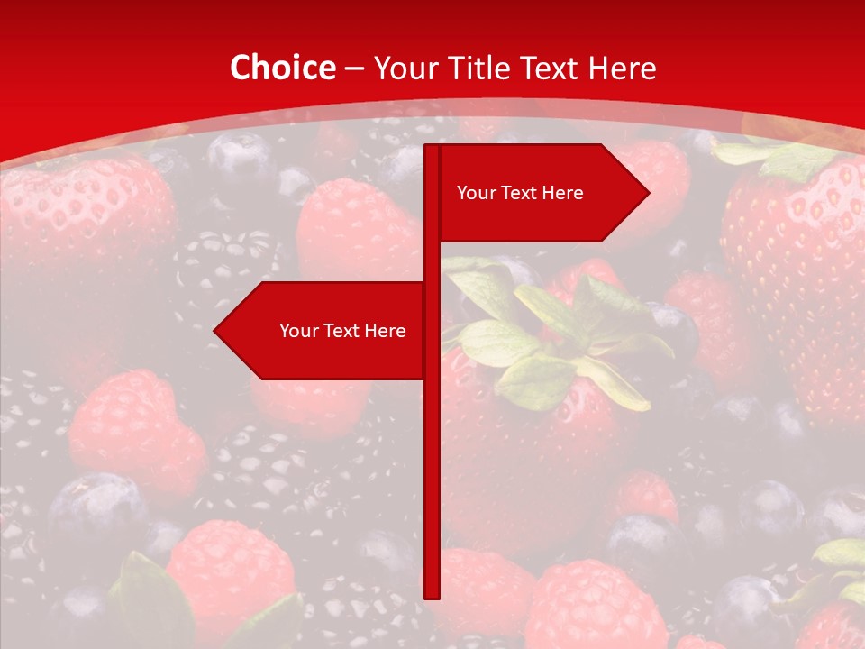 Raspberry Health Colorful PowerPoint Template