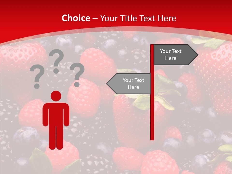 Raspberry Health Colorful PowerPoint Template