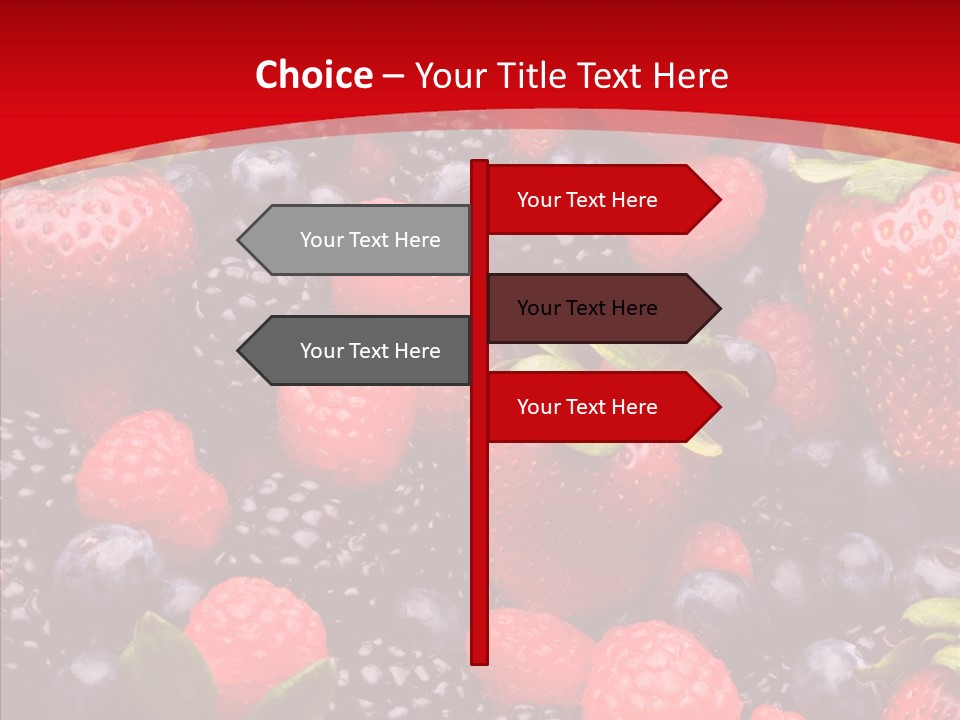 Raspberry Health Colorful PowerPoint Template