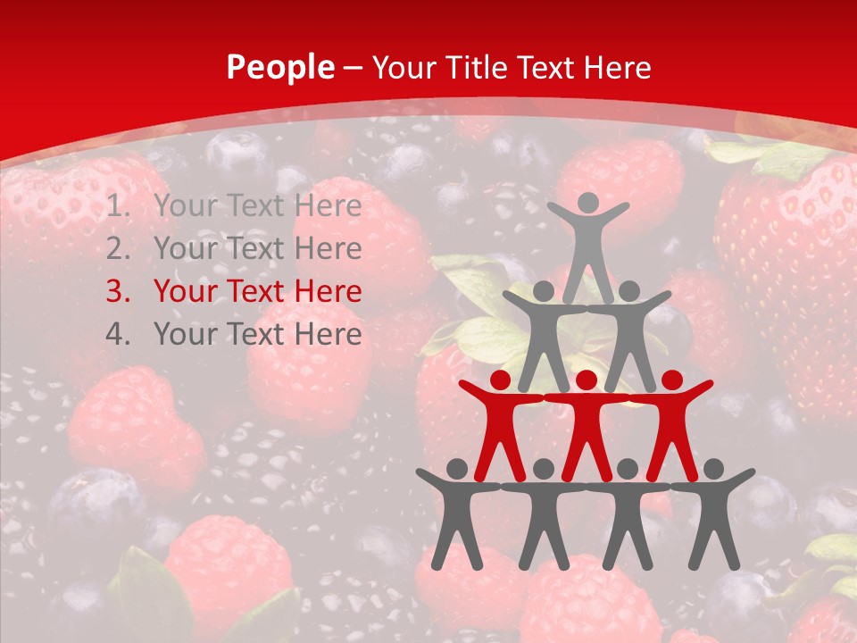 Raspberry Health Colorful PowerPoint Template