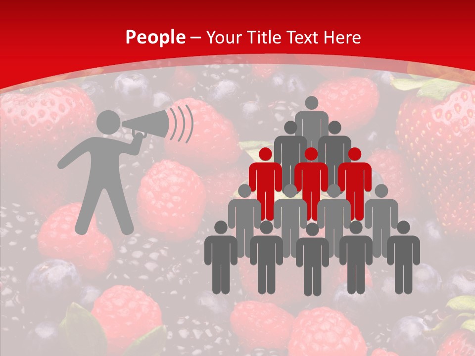 Raspberry Health Colorful PowerPoint Template