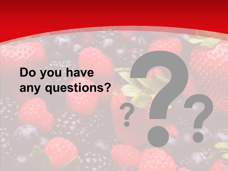 Raspberry Health Colorful PowerPoint Template