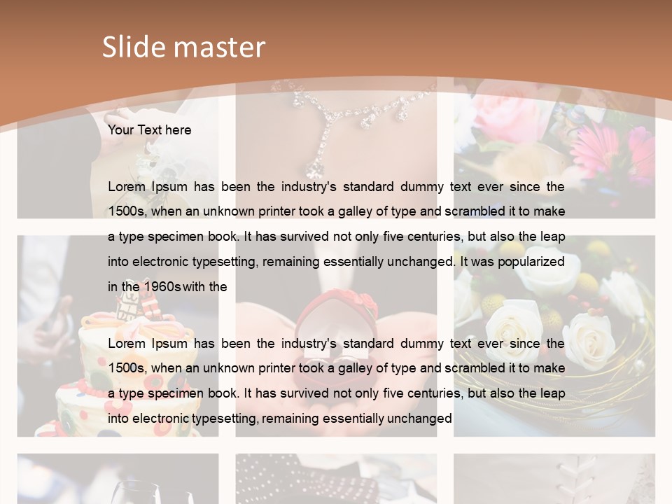 Sweet Tender Wed PowerPoint Template