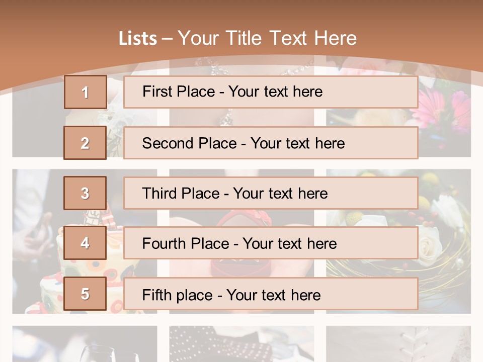 Sweet Tender Wed PowerPoint Template