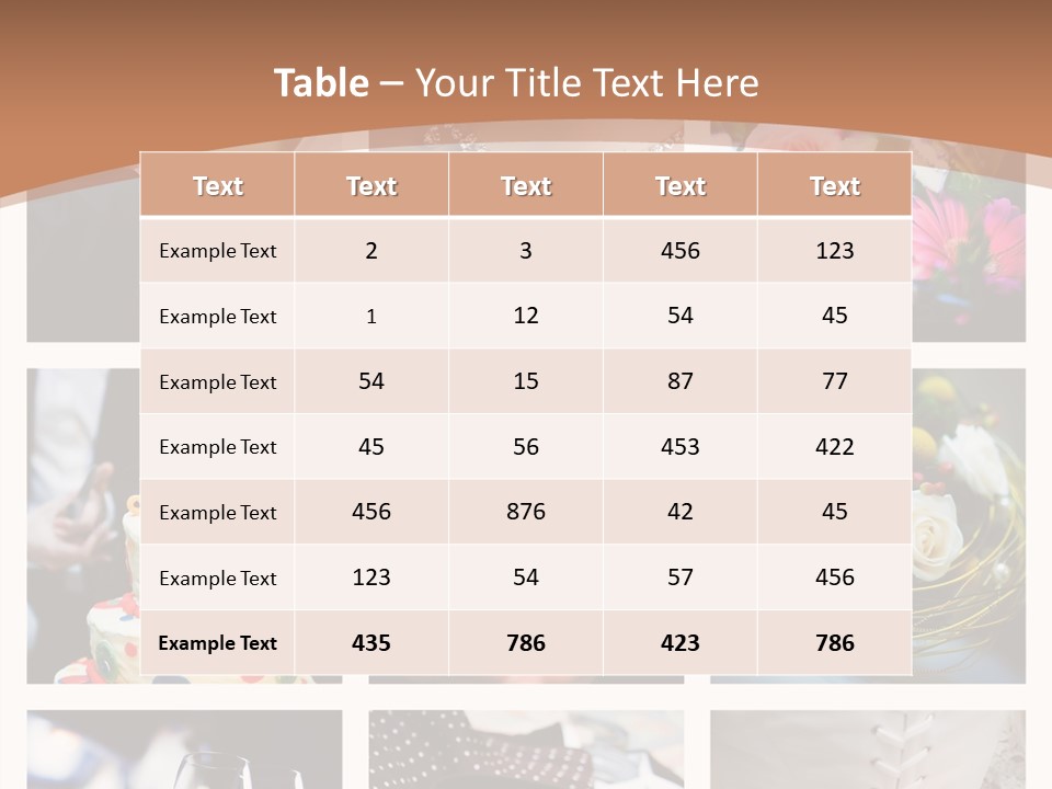 Sweet Tender Wed PowerPoint Template