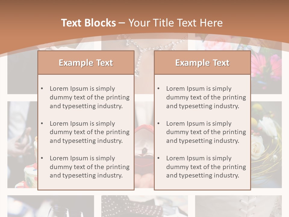 Sweet Tender Wed PowerPoint Template