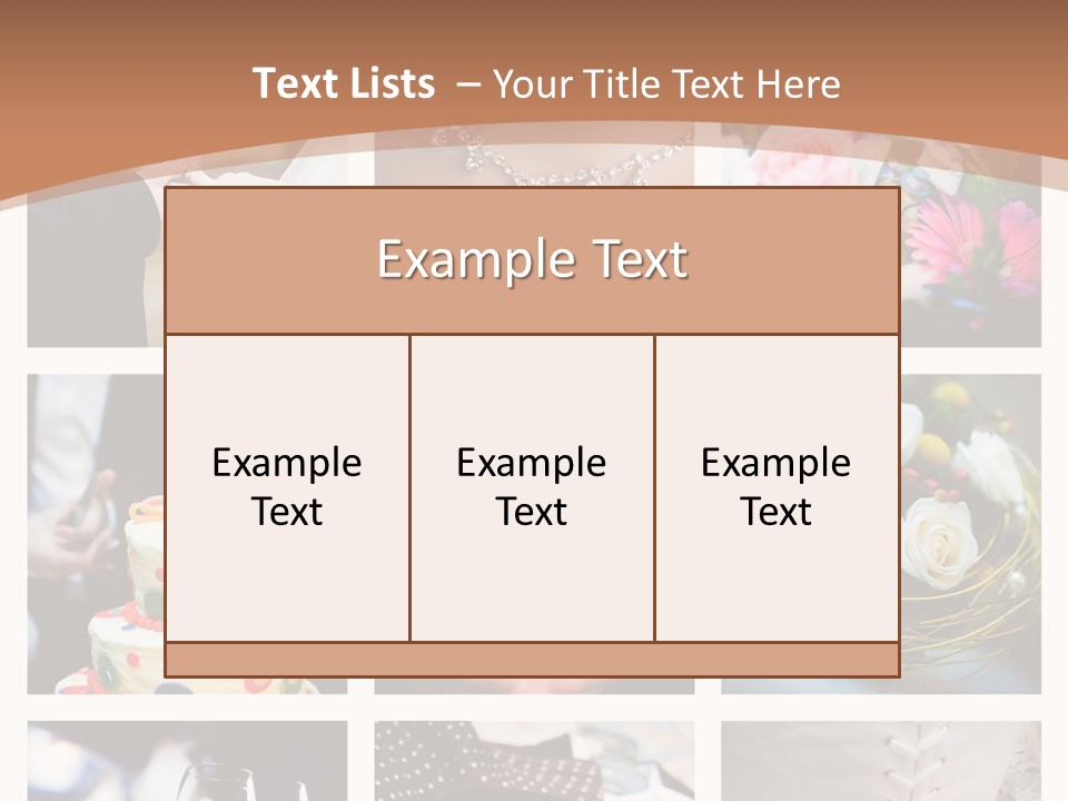 Sweet Tender Wed PowerPoint Template