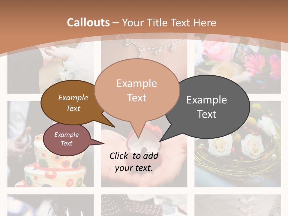 Sweet Tender Wed PowerPoint Template