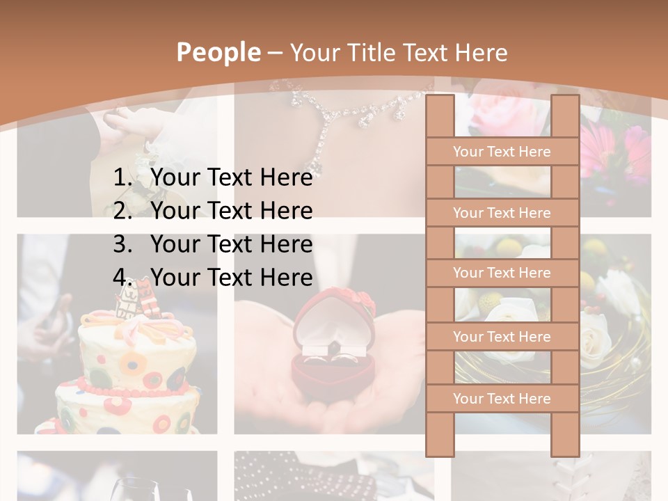 Sweet Tender Wed PowerPoint Template