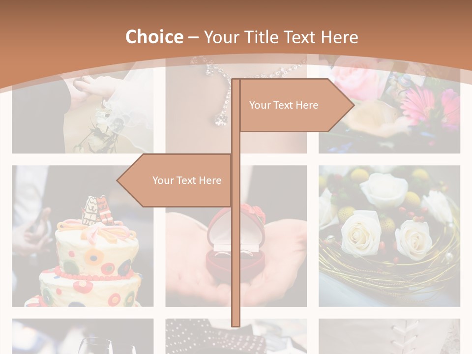 Sweet Tender Wed PowerPoint Template