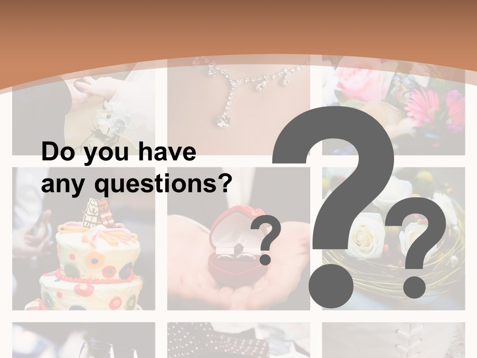 Sweet Tender Wed PowerPoint Template