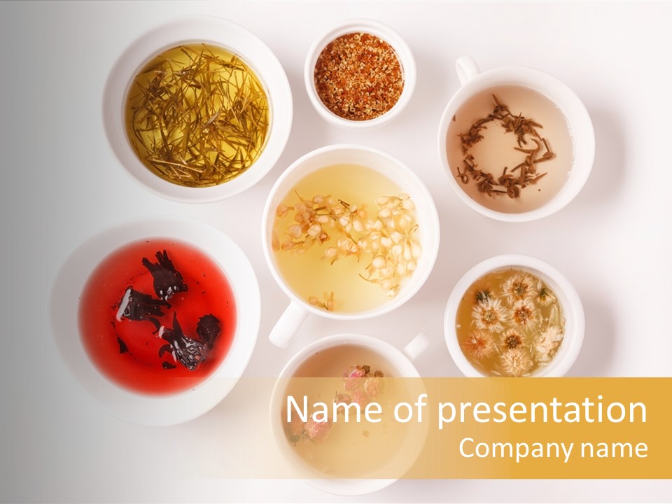 Green Cup Cuisine PowerPoint Template