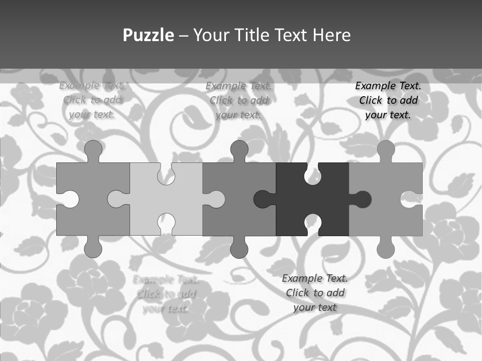 Textile Black Seamless PowerPoint Template