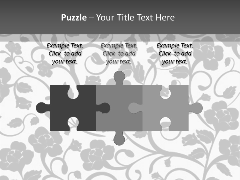 Textile Black Seamless PowerPoint Template