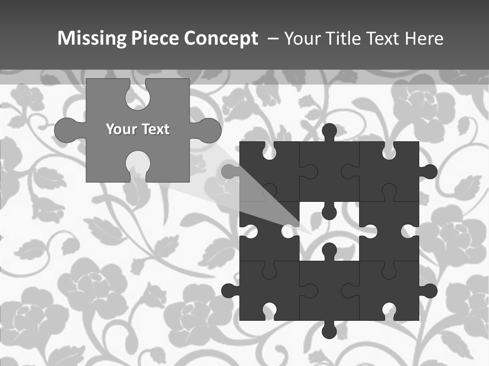 Textile Black Seamless PowerPoint Template