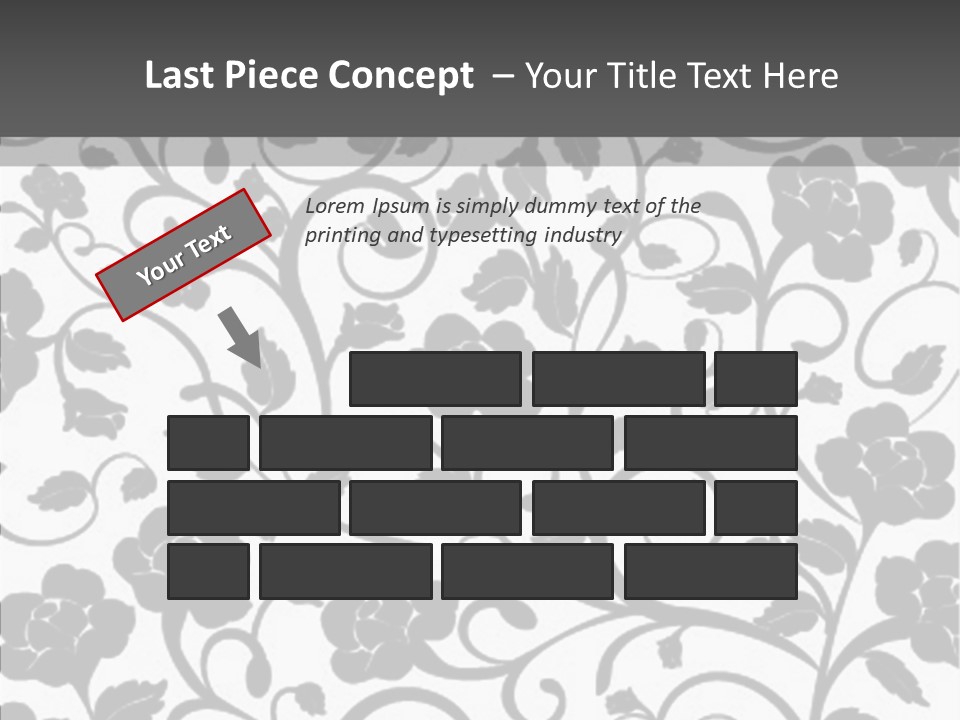 Textile Black Seamless PowerPoint Template