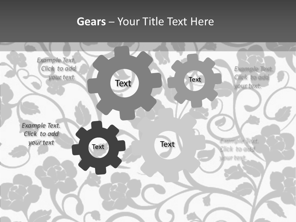 Textile Black Seamless PowerPoint Template