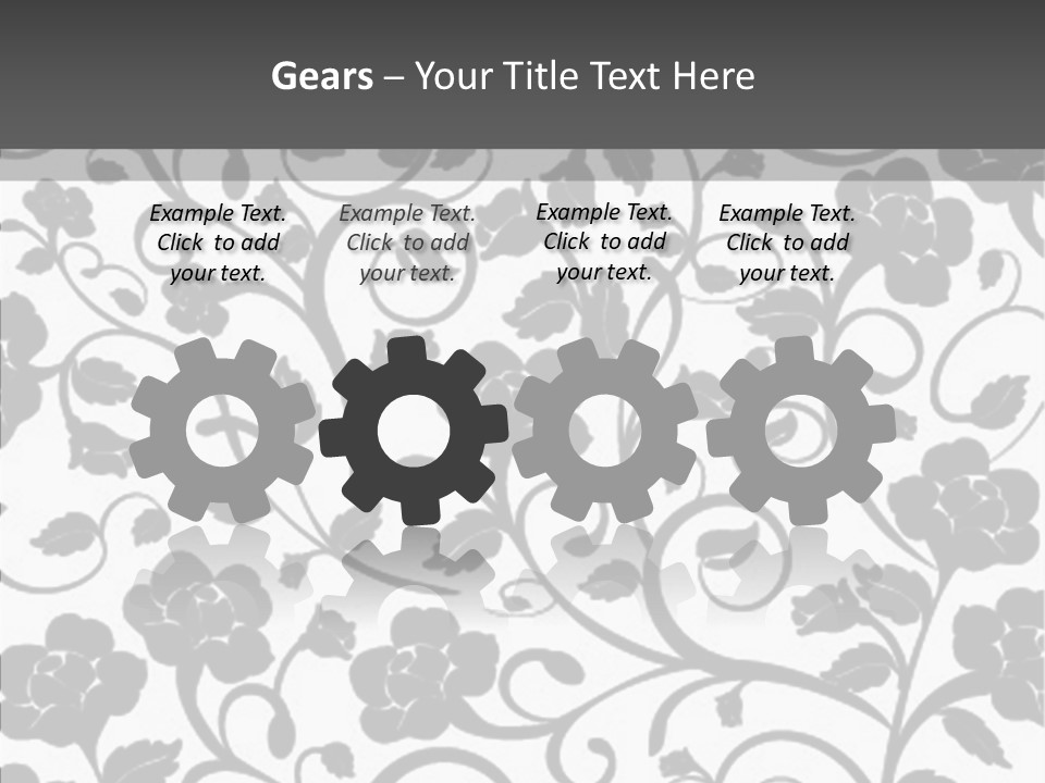 Textile Black Seamless PowerPoint Template