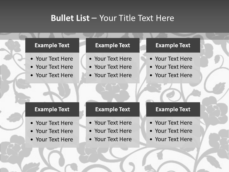 Textile Black Seamless PowerPoint Template