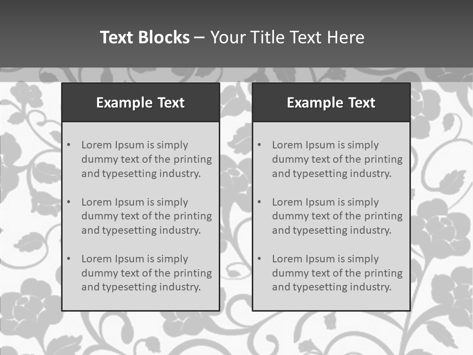 Textile Black Seamless PowerPoint Template