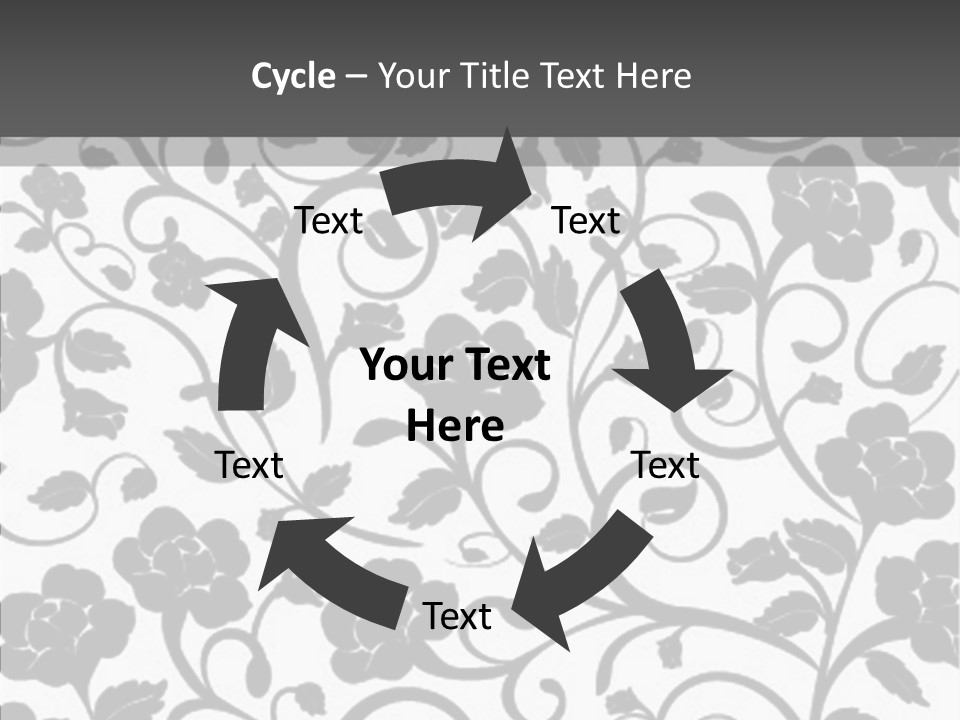 Textile Black Seamless PowerPoint Template