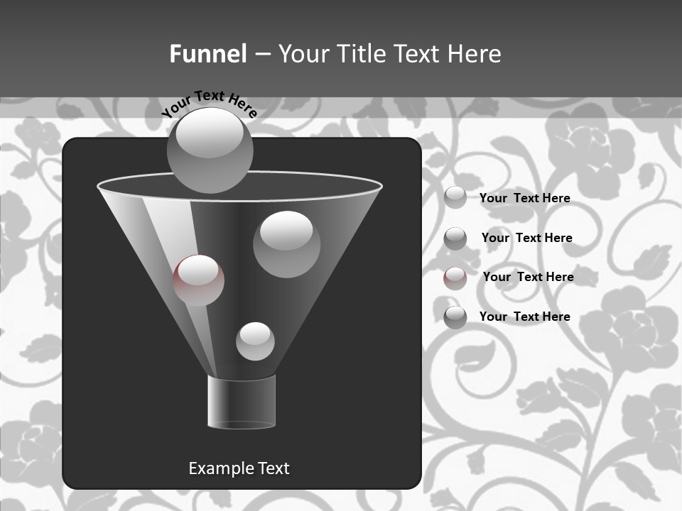 Textile Black Seamless PowerPoint Template