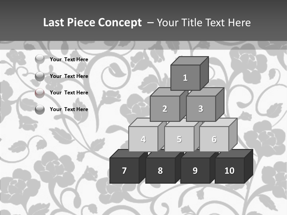 Textile Black Seamless PowerPoint Template