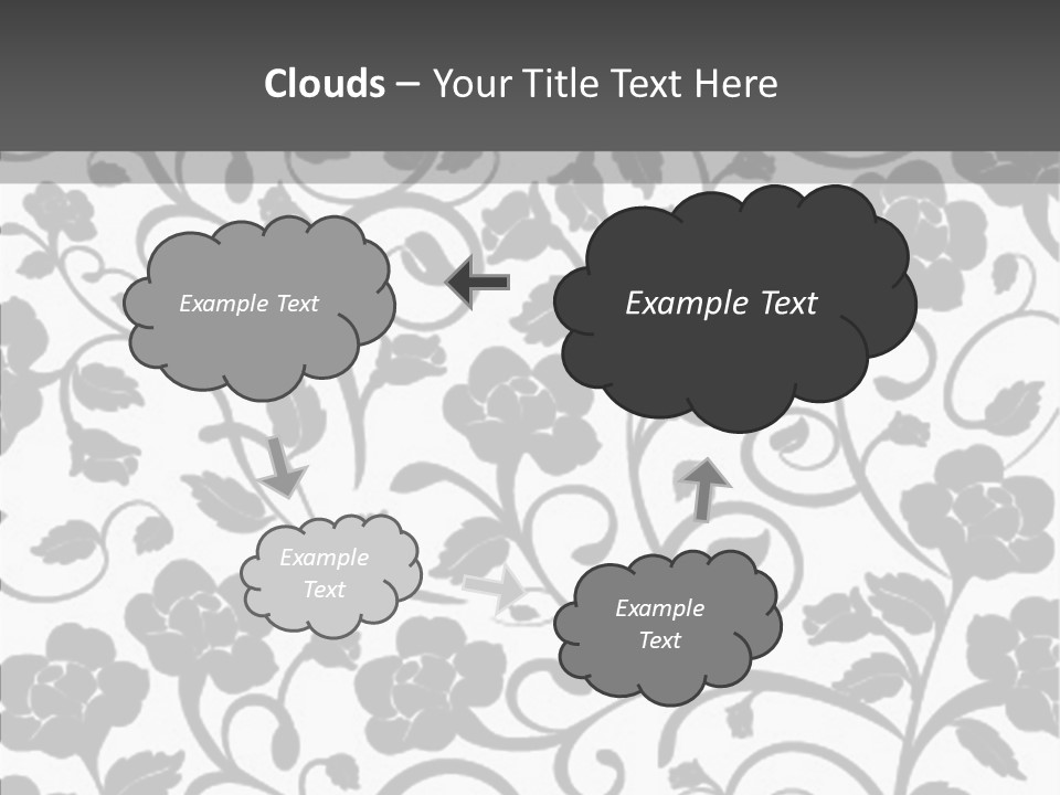 Textile Black Seamless PowerPoint Template