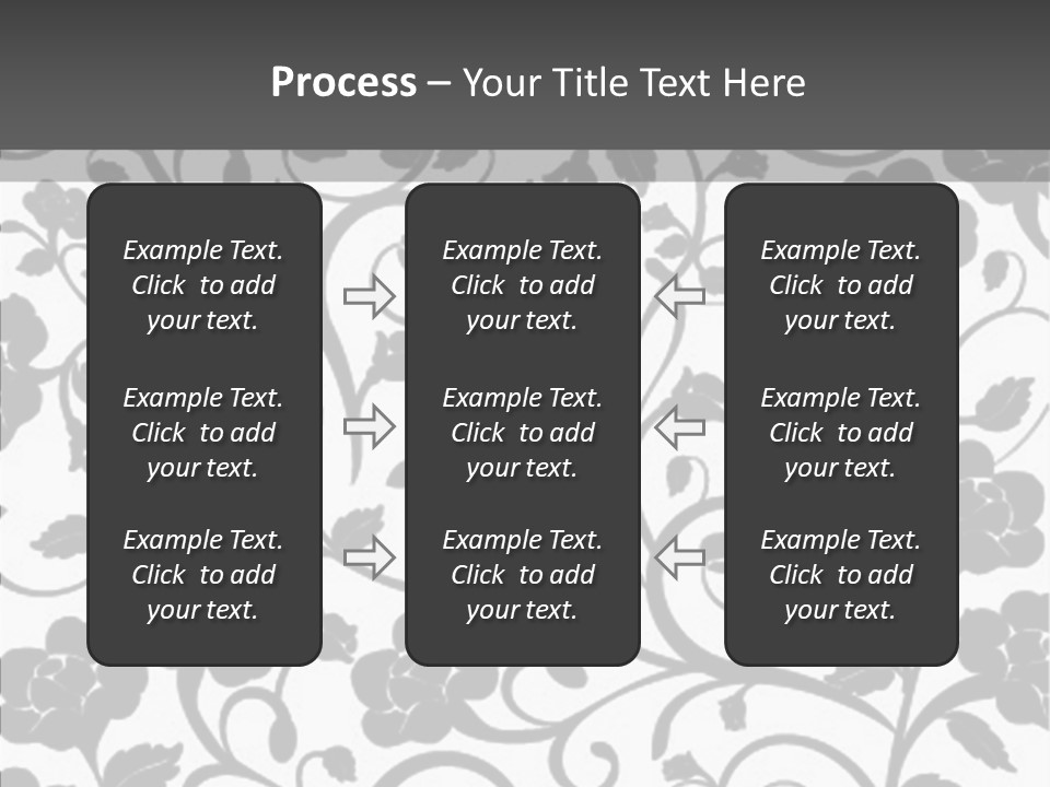 Textile Black Seamless PowerPoint Template