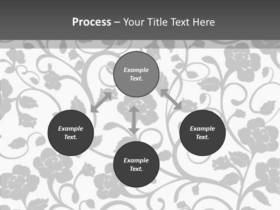 Textile Black Seamless PowerPoint Template