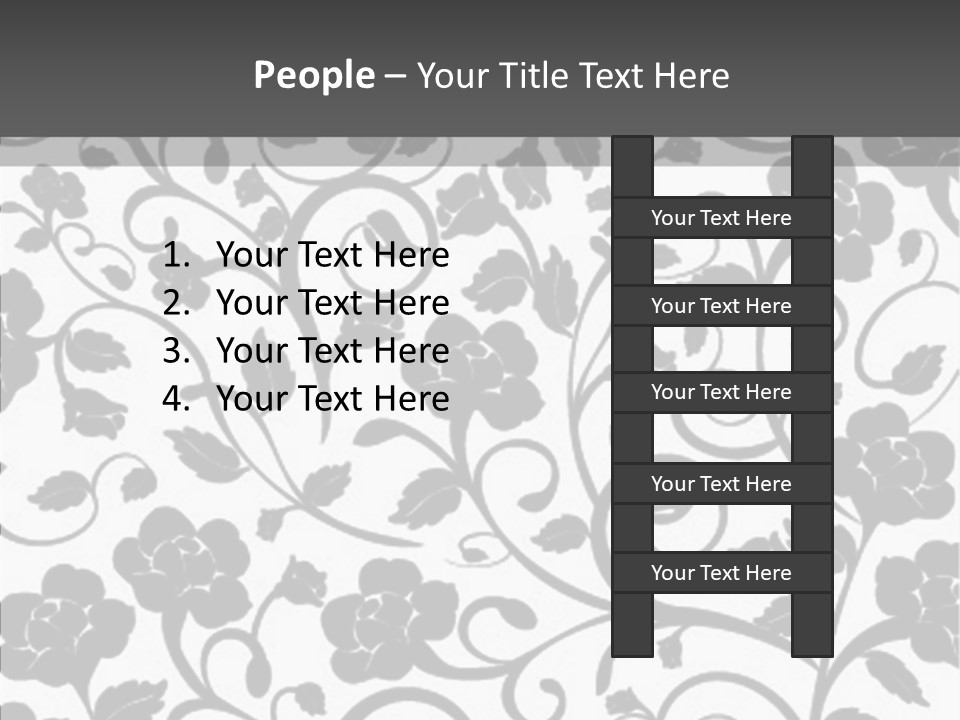 Textile Black Seamless PowerPoint Template