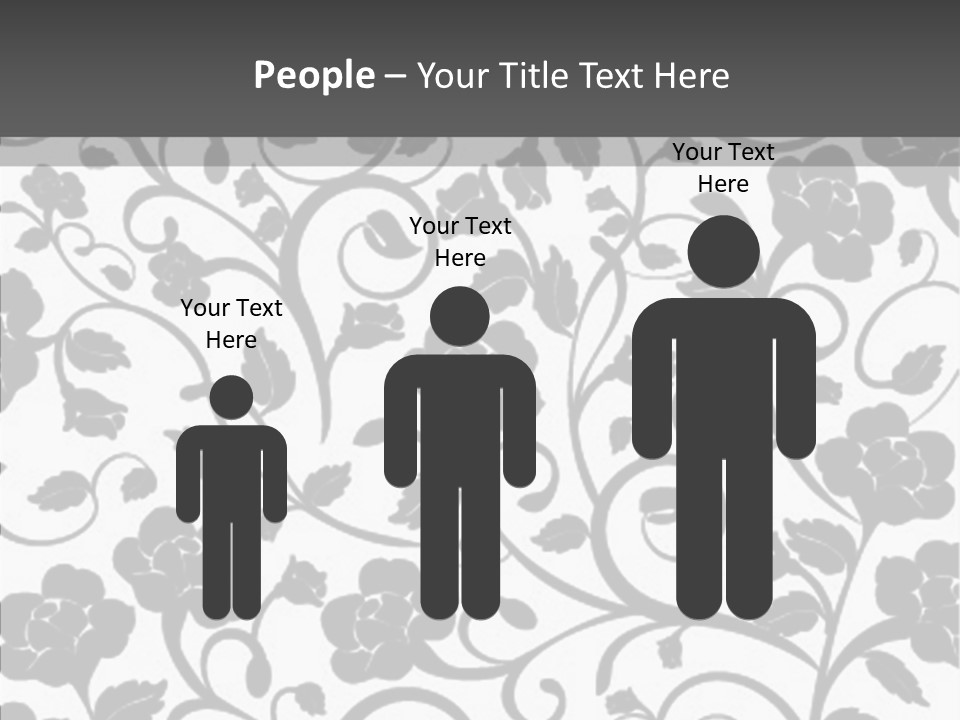 Textile Black Seamless PowerPoint Template