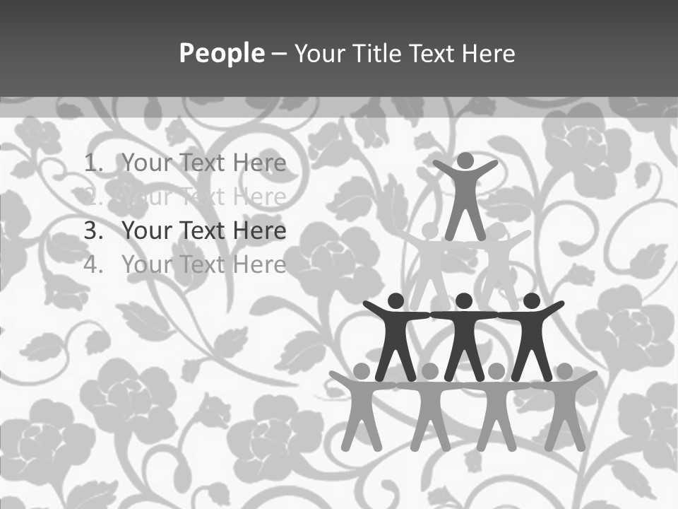 Textile Black Seamless PowerPoint Template