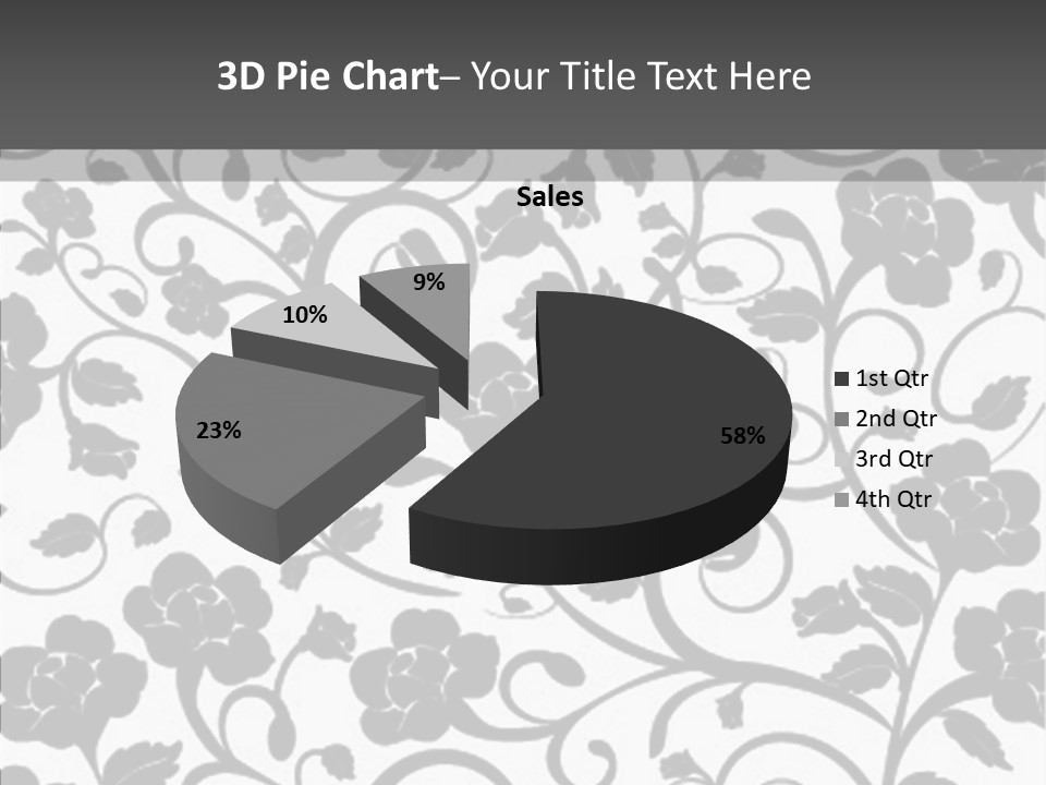 Textile Black Seamless PowerPoint Template