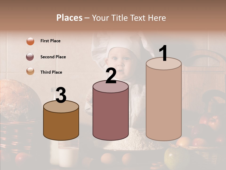 Flour Cute Kid PowerPoint Template