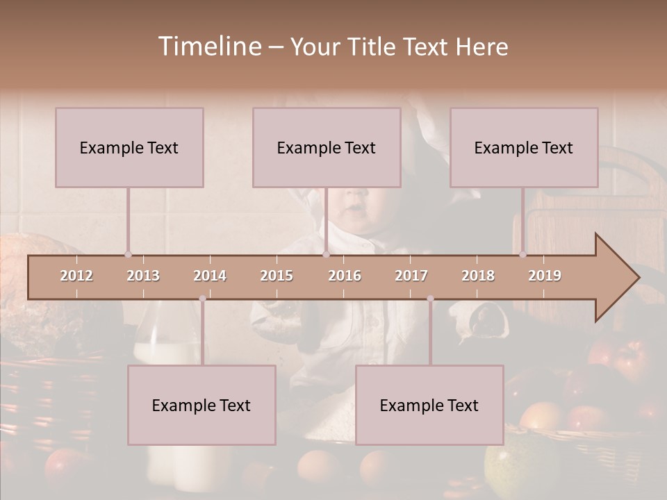 Flour Cute Kid PowerPoint Template