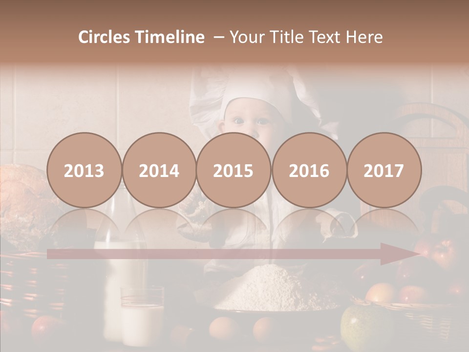 Flour Cute Kid PowerPoint Template