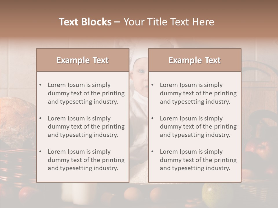 Flour Cute Kid PowerPoint Template