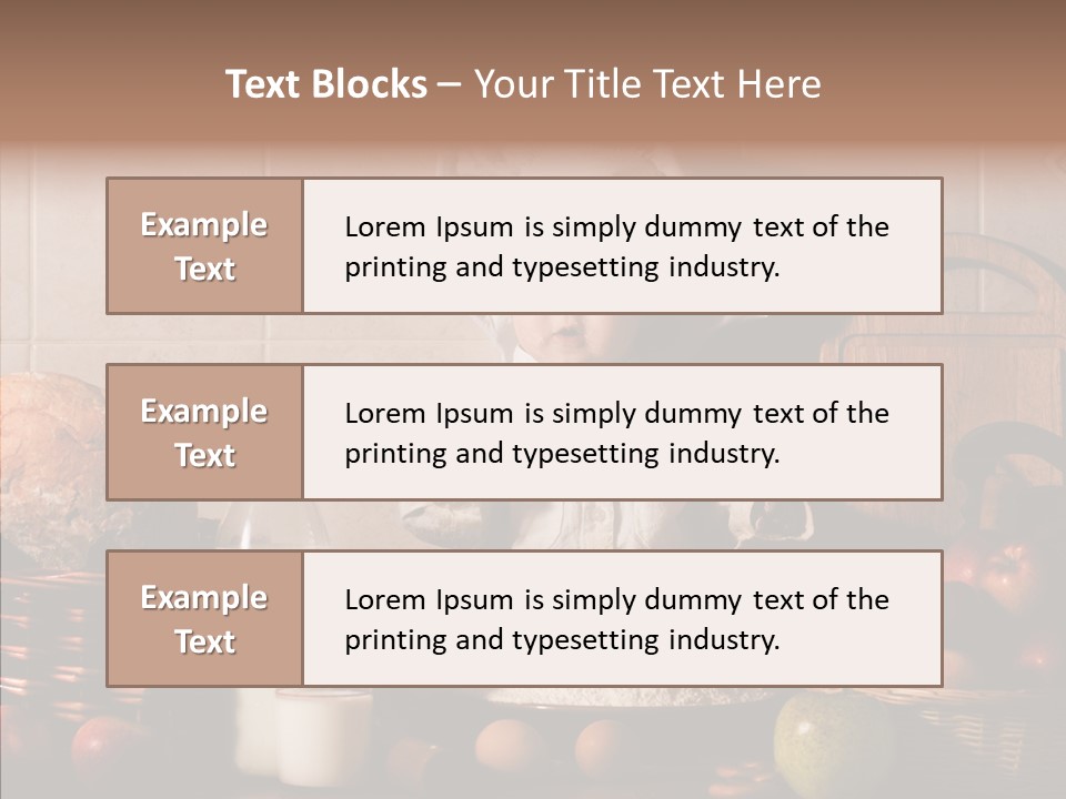 Flour Cute Kid PowerPoint Template