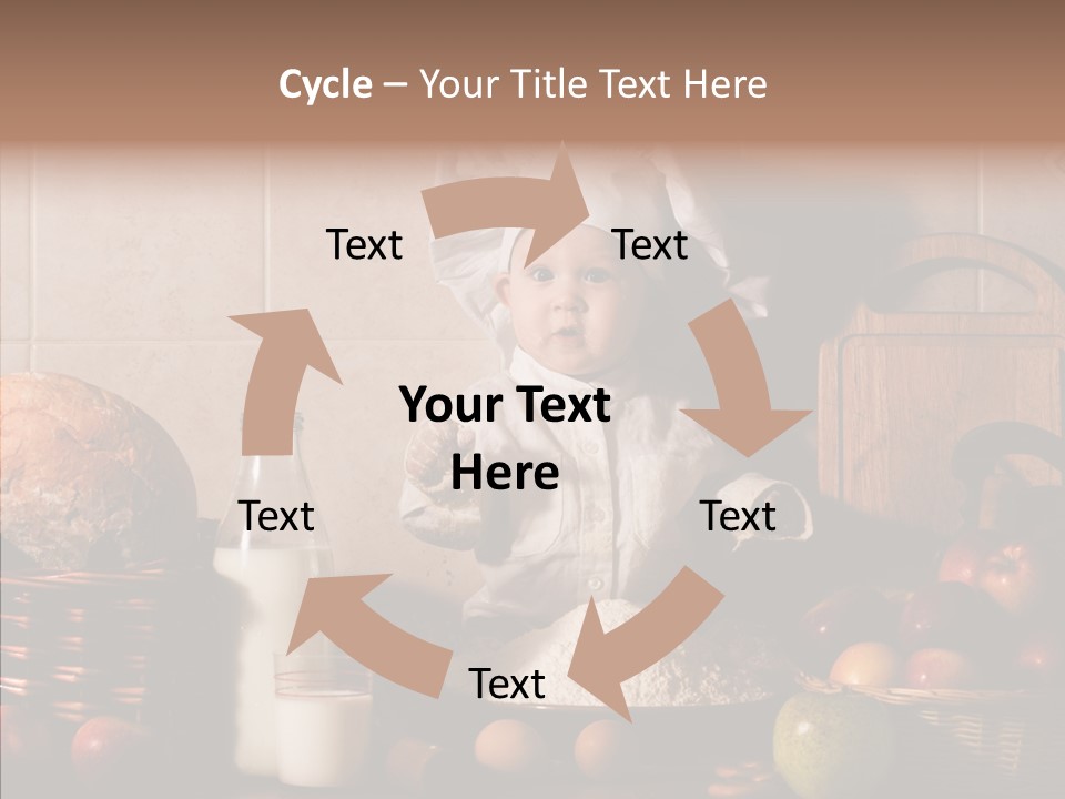 Flour Cute Kid PowerPoint Template