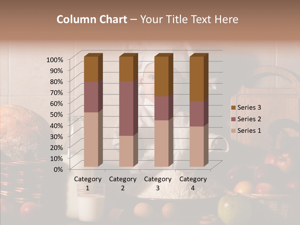 Flour Cute Kid PowerPoint Template