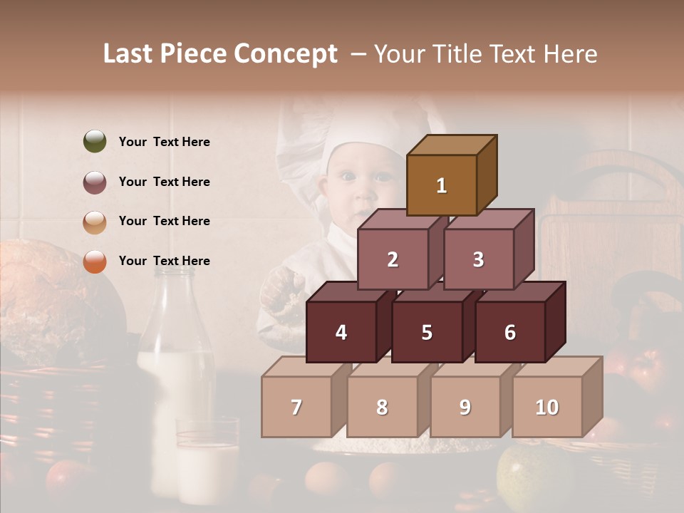 Flour Cute Kid PowerPoint Template